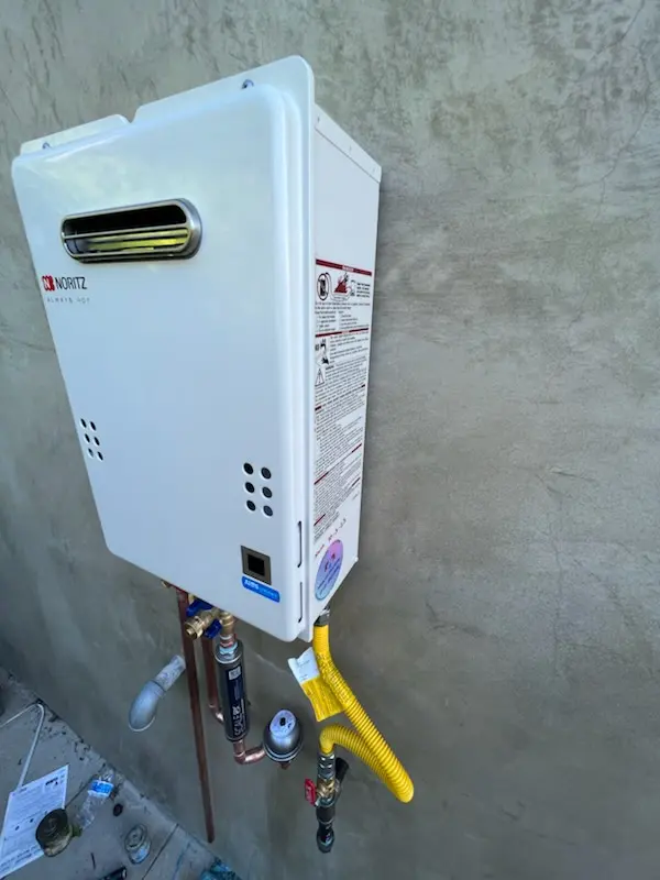 Tankless water heater installation for Foothills Golf Club homes